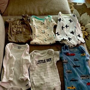 Carters, Gerber, and cloud island newborn onesies
